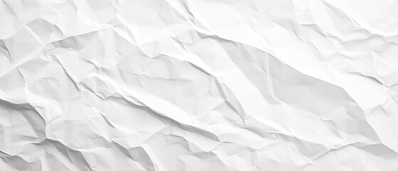 Obraz premium A close-up of a crumpled white paper sheet