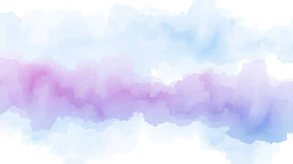 Fototapeta premium Soft pastel watercolor background design abstract cloudscape