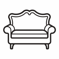 sofa isolated on white background