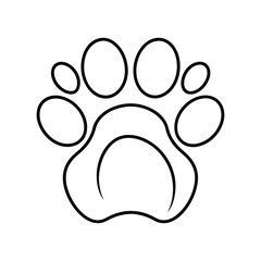cat paw line art