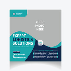 Freight and Logistics Services' social media post design