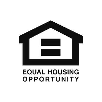  Equal Housing Opportunity Symbol Black logo icon vector sign