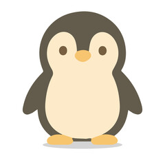 Cute baby penguin vector illustration