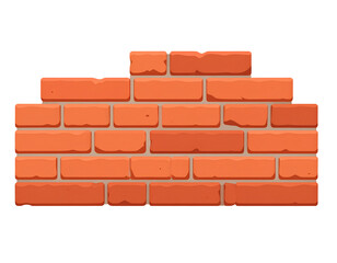 Obraz premium Simple illustration of a brick wall