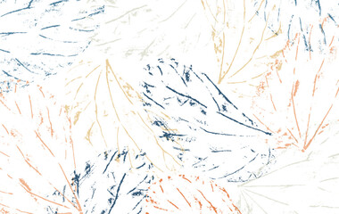 Abstract texture background with dry leaves and natural texture pattern vector template. Banner design and wallpaper in vintage style.