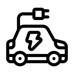 Electric Vehicle Line Icon. Single icon, line vector icon