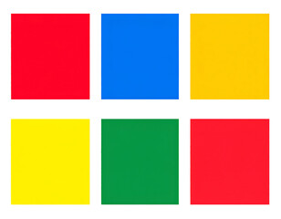 Obraz premium Geometric arrangement of primary colors
