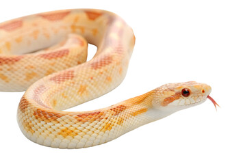 Obraz premium Snake in front of white background