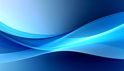 ブルーの流れる光線が描く抽象背景