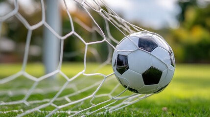 The Moment a Soccer Ball Passes Through the Net