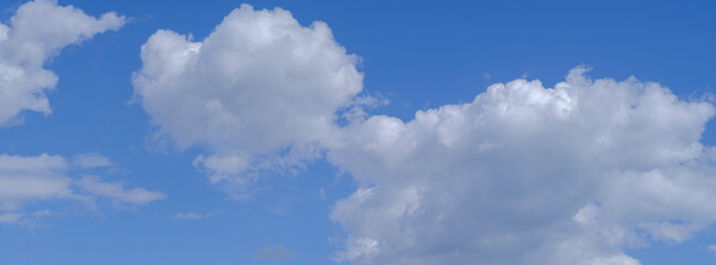 blue sky and white clouds.summer clouds