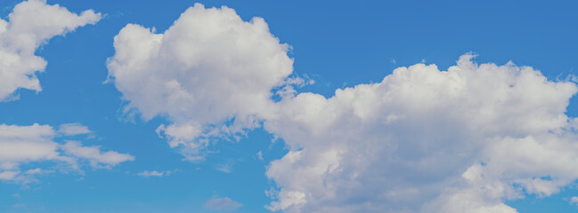blue sky and white clouds.summer clouds