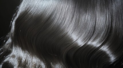 Luxurious Black Hair: Smooth, Silky, and Sleek Texture