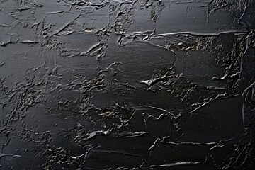 Fototapeta premium A textured black surface with a rough, uneven pattern