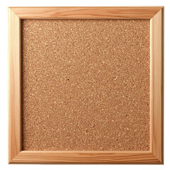 Fototapeta premium cork board with wood frame, square bulletin board.