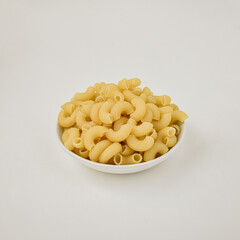Pasta elbow macaroni on the set