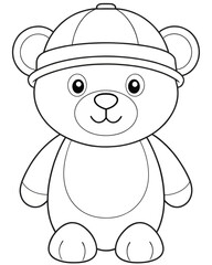 Bear coloring pages for kids