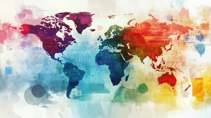 Colorful Global Map