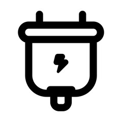 Electric Simple Line Icon. Single icon, line vector icon