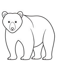 Bear coloring pages for kids