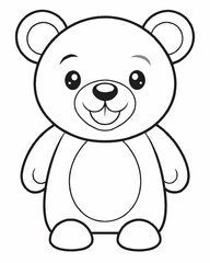 Bear coloring pages for kids
