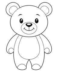 Bear coloring pages for kids