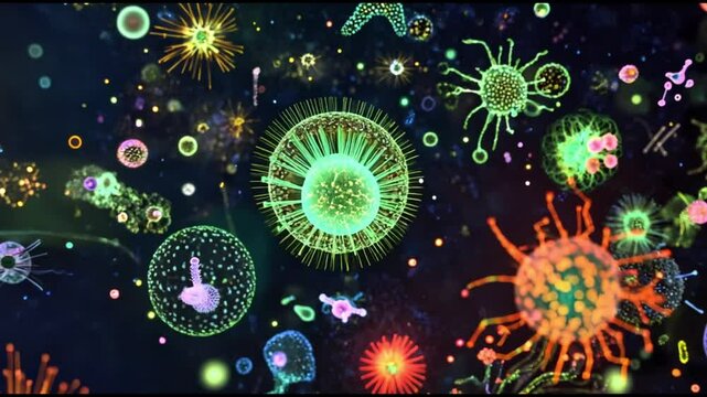 nano-sized bacteria seen under a microscope
