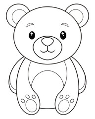 Bear coloring pages for kids
