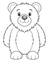 Bear coloring pages for kids