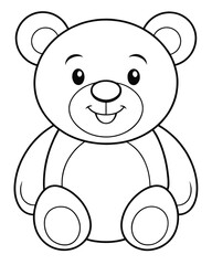 Bear coloring pages for kids