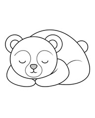 Bear coloring pages for kids