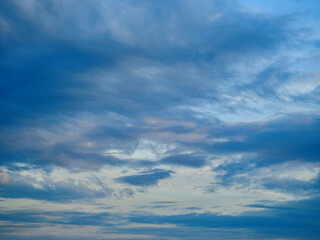 blue sky and white clouds.summer clouds