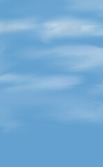 青空に浮かぶ雲のベクター背景