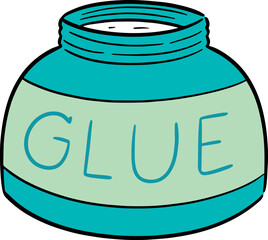 Illustration of glue bottle
