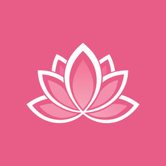 lotus logo design vector 