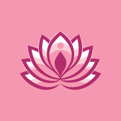 lotus logo design vector 