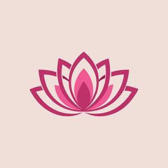 lotus logo design vector 