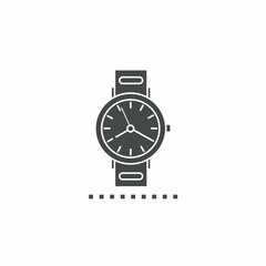 Vector. Watch symbol. Icon symbol design template.