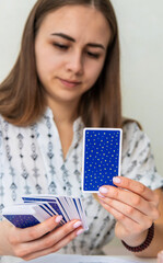 Tarot Card Reading with Candles and Crystals