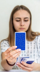Tarot Card Reading with Candles and Crystals