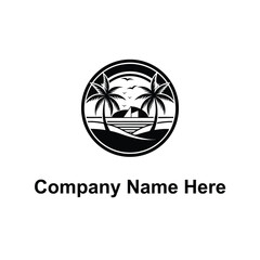 Obraz premium beach logo