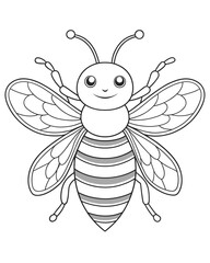bee coloring pages for kids
