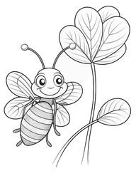 bee coloring pages for kids