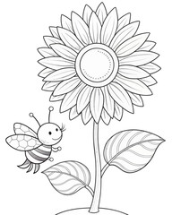 bee coloring pages for kids