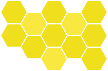 vector illustration of a honeycomb