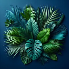 palm tree leaves
