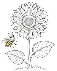 bee coloring pages for kids