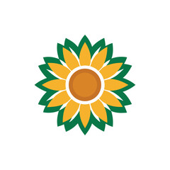 sunflower logo design 