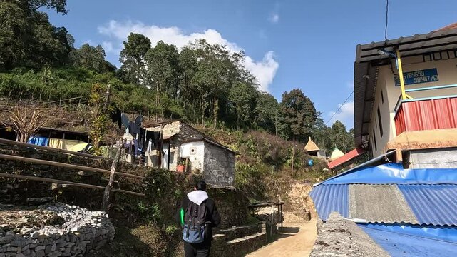 Scenic Trekking Journey to Mardi Himal High Camp in Nepal - Himalayan Adventure Footage
