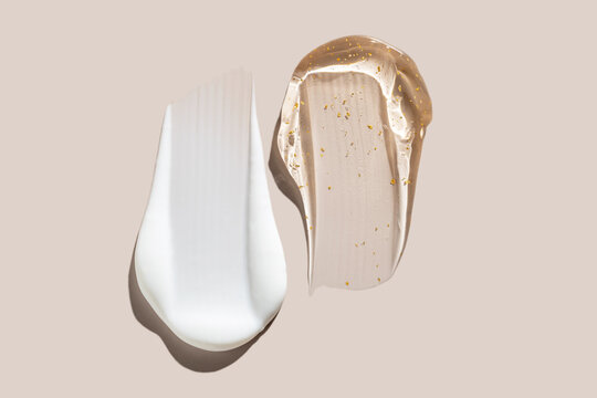 Cosmetic textures featuring skincare products